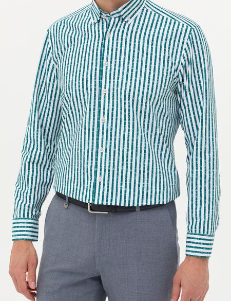 Zümrüt Regular Fit Uzun Kollu Gömlek - 50276696007