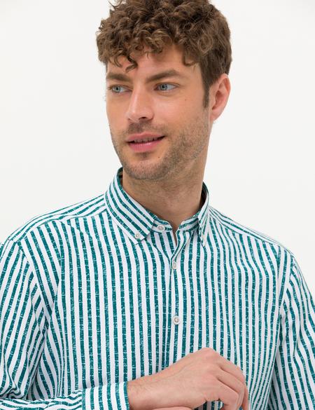 Zümrüt Regular Fit Uzun Kollu Gömlek - 50276696007