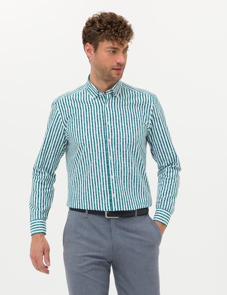 Zümrüt Regular Fit Uzun Kollu Gömlek - 50276696007