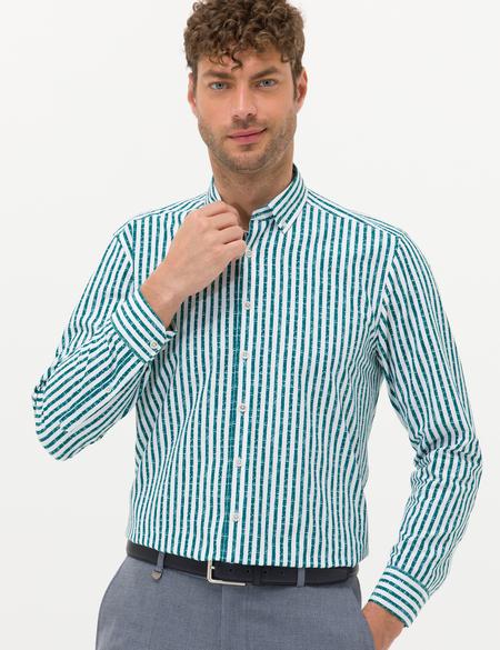 Zümrüt Regular Fit Uzun Kollu Gömlek - 50276696007