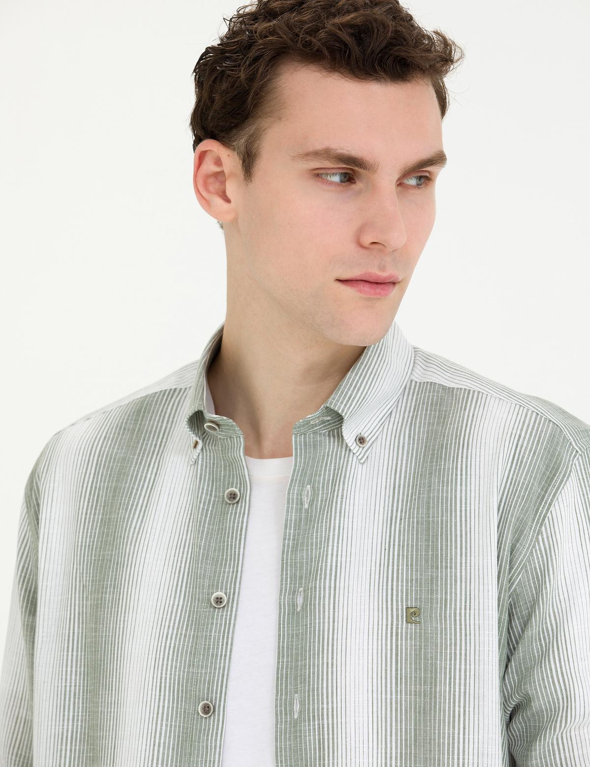 Haki Regular Fit Uzun Kollu Gömlek - 50264945026