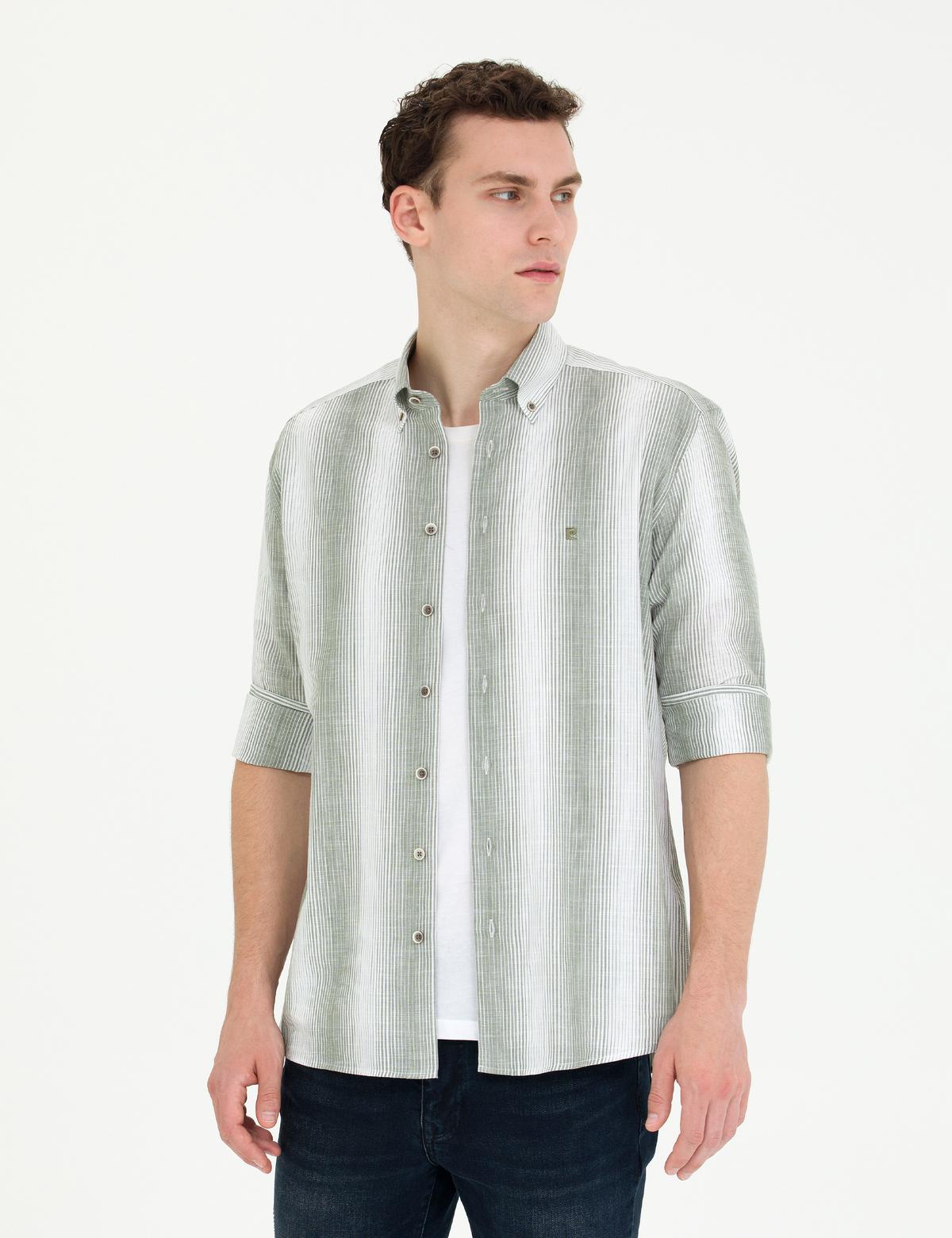 Haki Regular Fit Uzun Kollu Gömlek - 50264945026