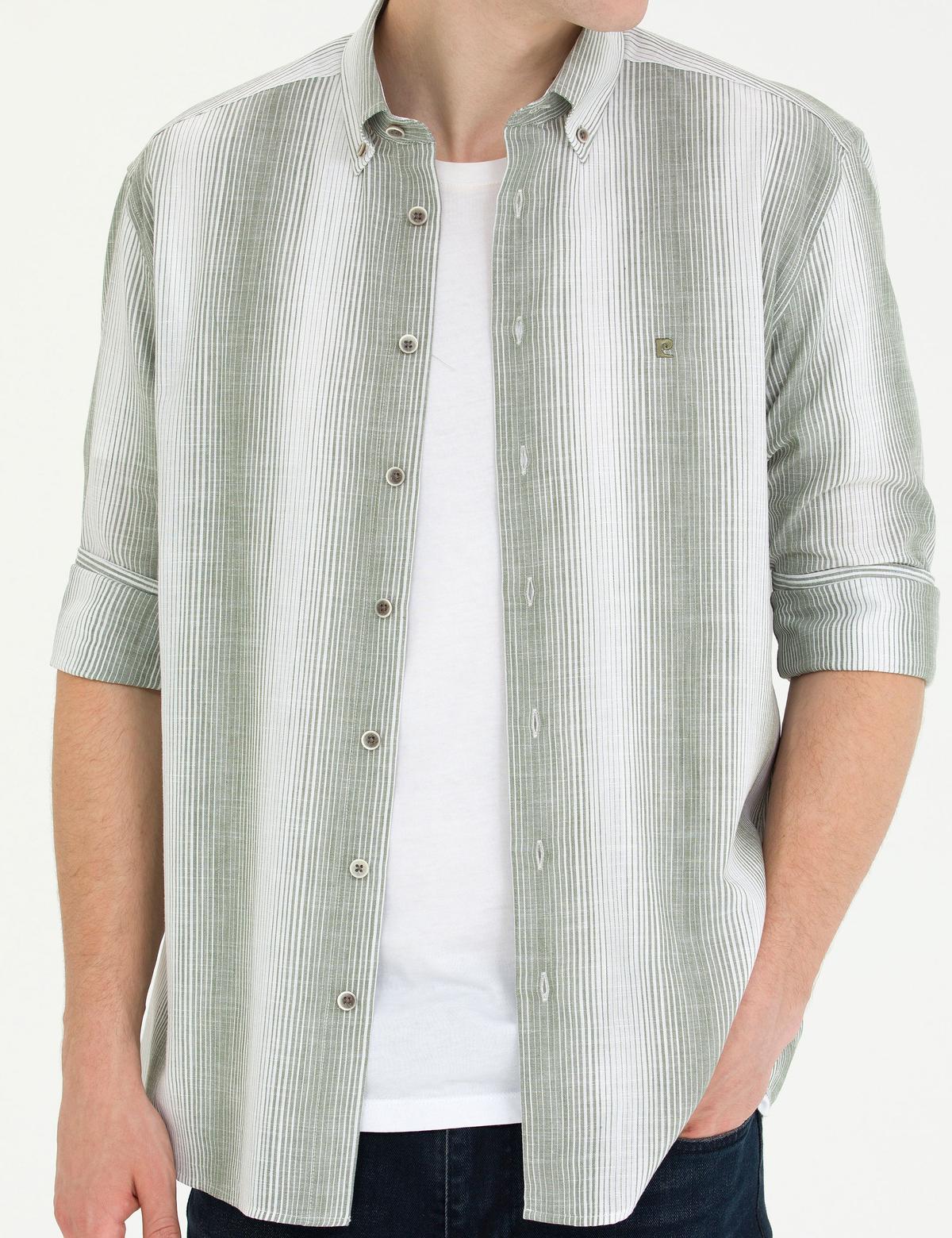 Haki Regular Fit Uzun Kollu Gömlek - 50264945026