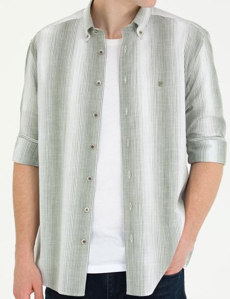 Haki Regular Fit Uzun Kollu Gömlek - 50264945026