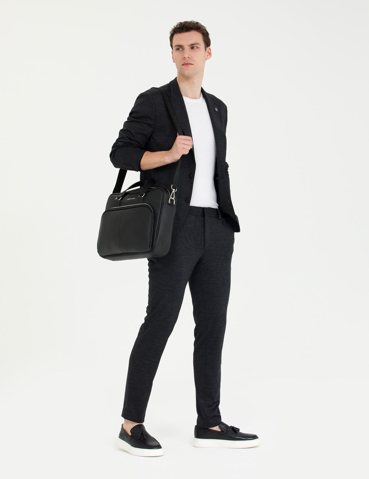 Antrasit Ex. Slim Fit Yün Karışımlı Takım Elbise - 50267031017