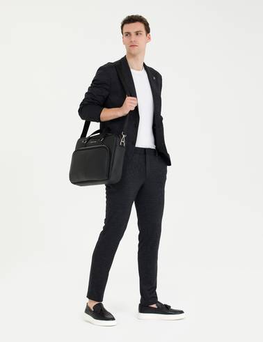 Antrasit Ex. Slim Fit Yün Karışımlı Takım Elbise