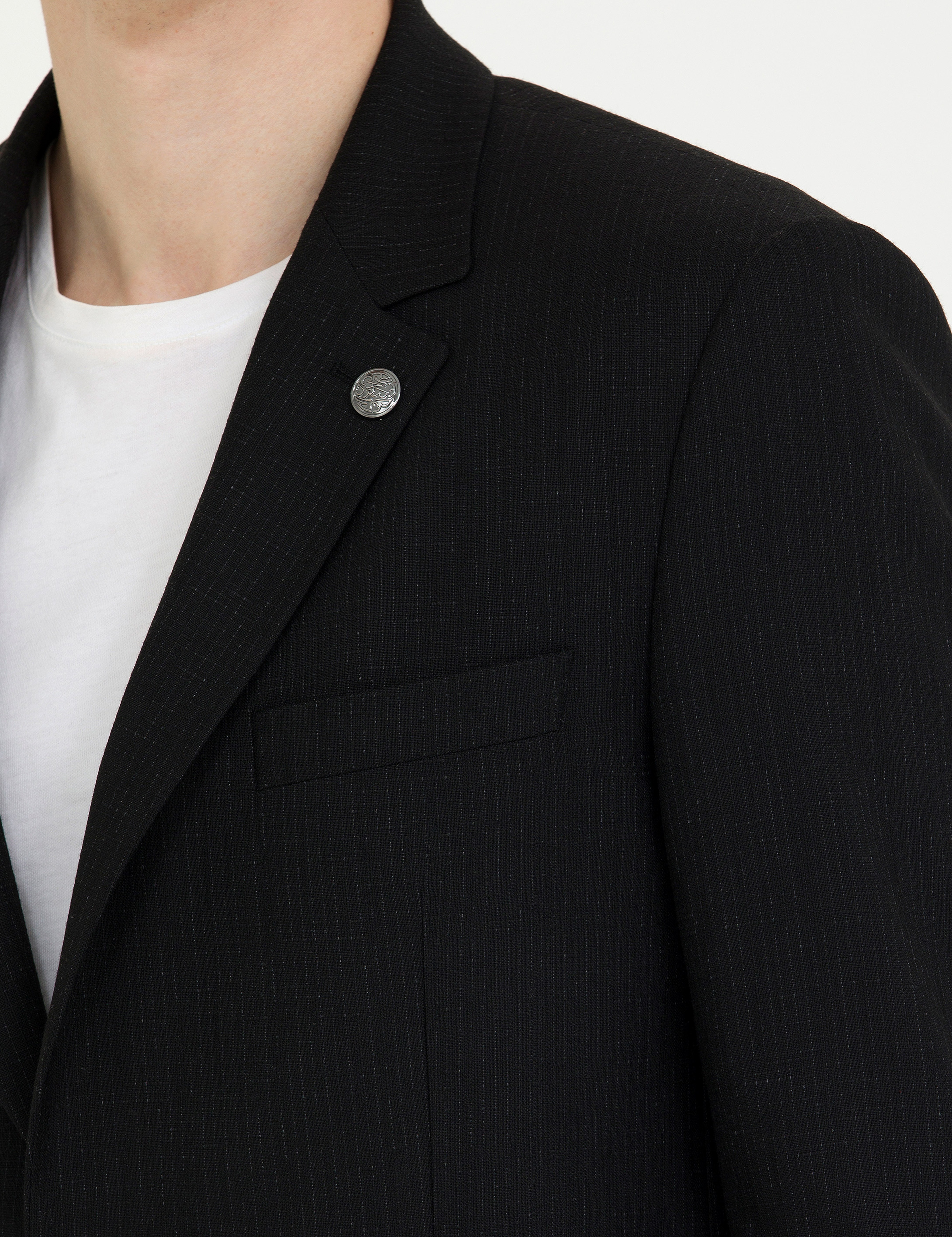 Siyah Slim Fit Takım Elbise - Image 7