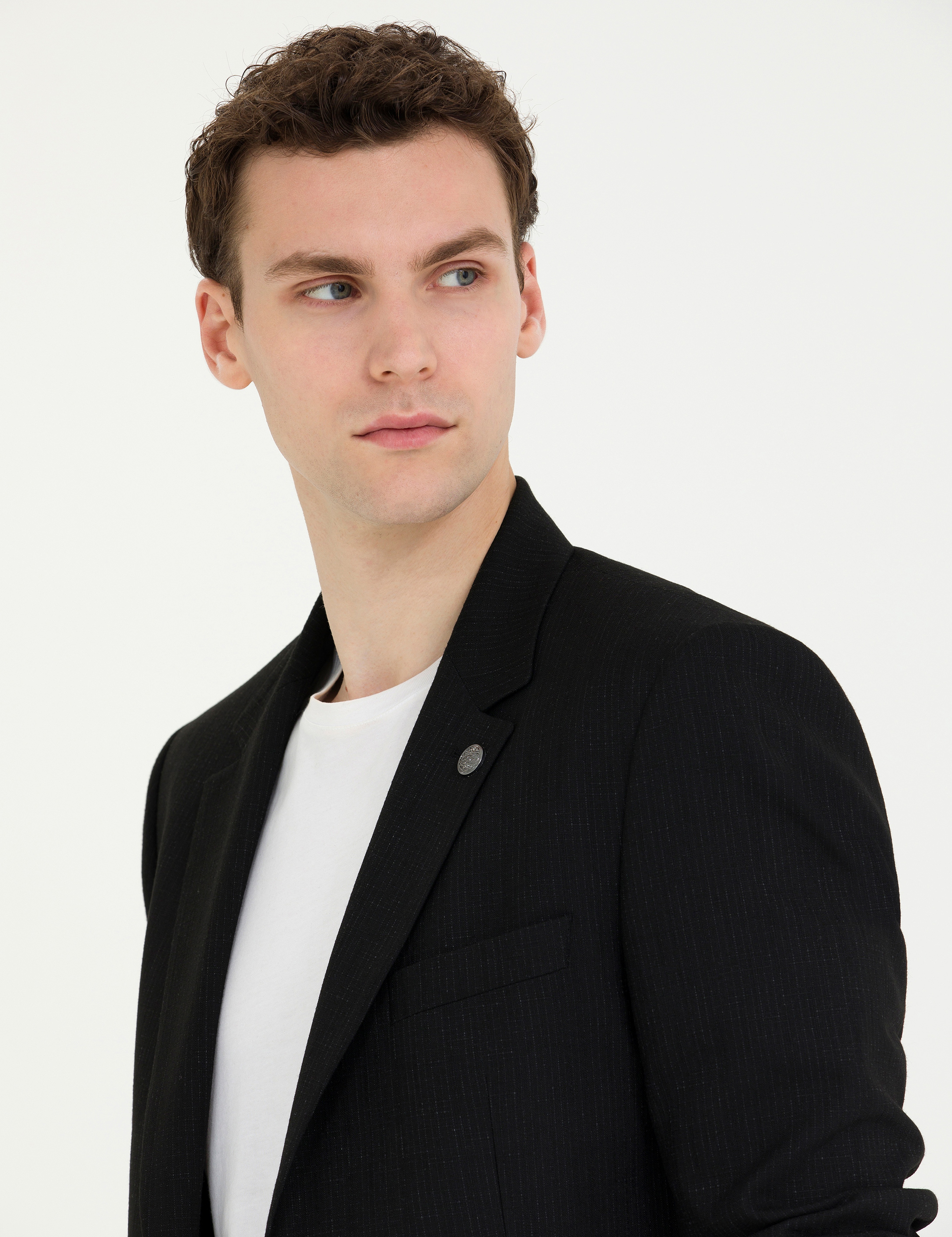 Siyah Slim Fit Takım Elbise - Image 2