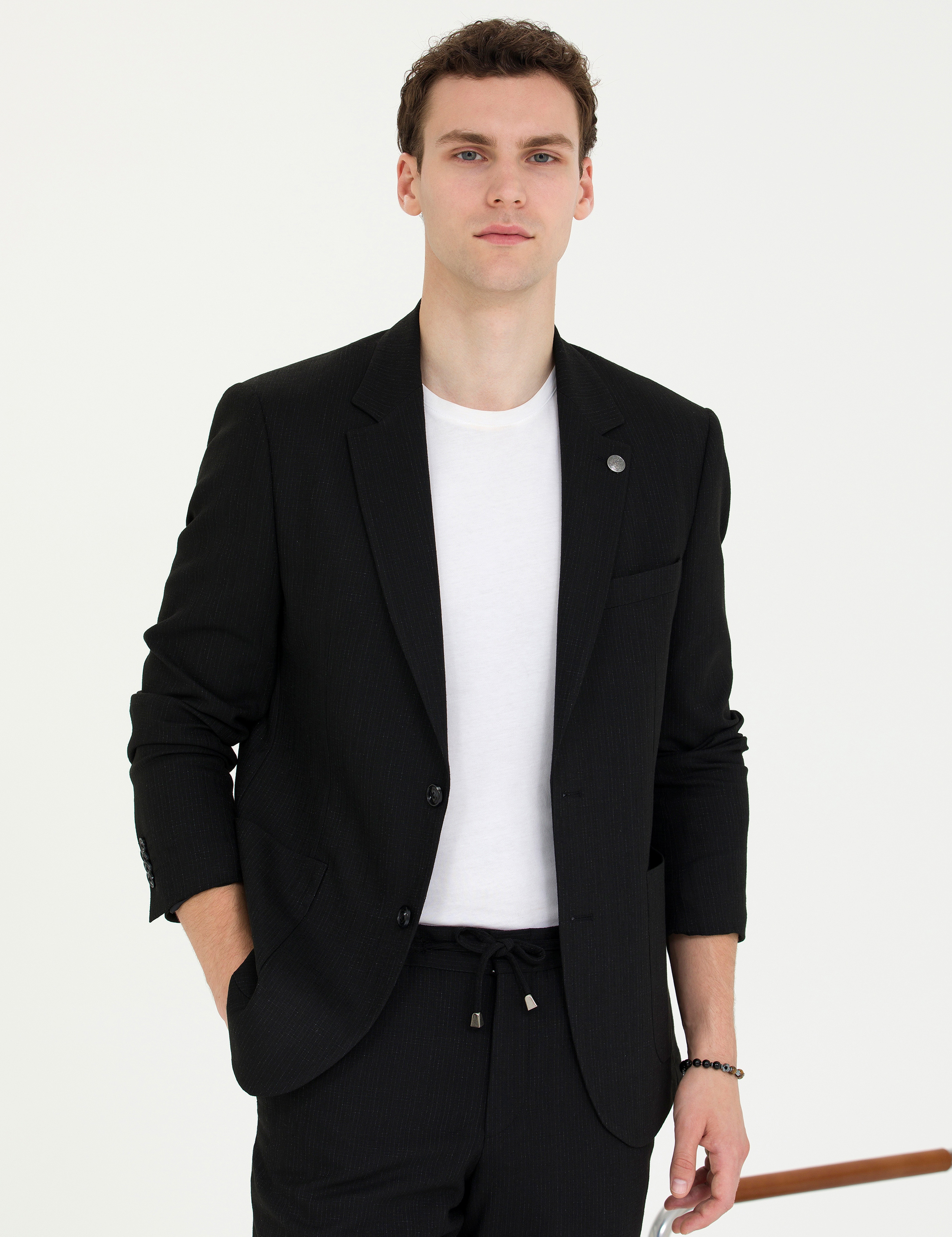 Siyah Slim Fit Takım Elbise