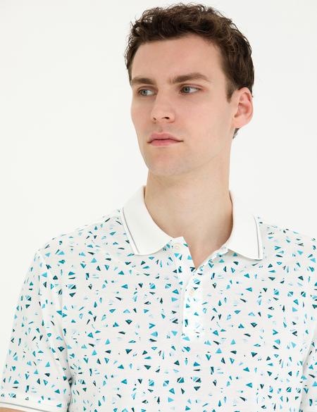 Ekru Slim Fit Polo Yaka Tişört - 50273581011