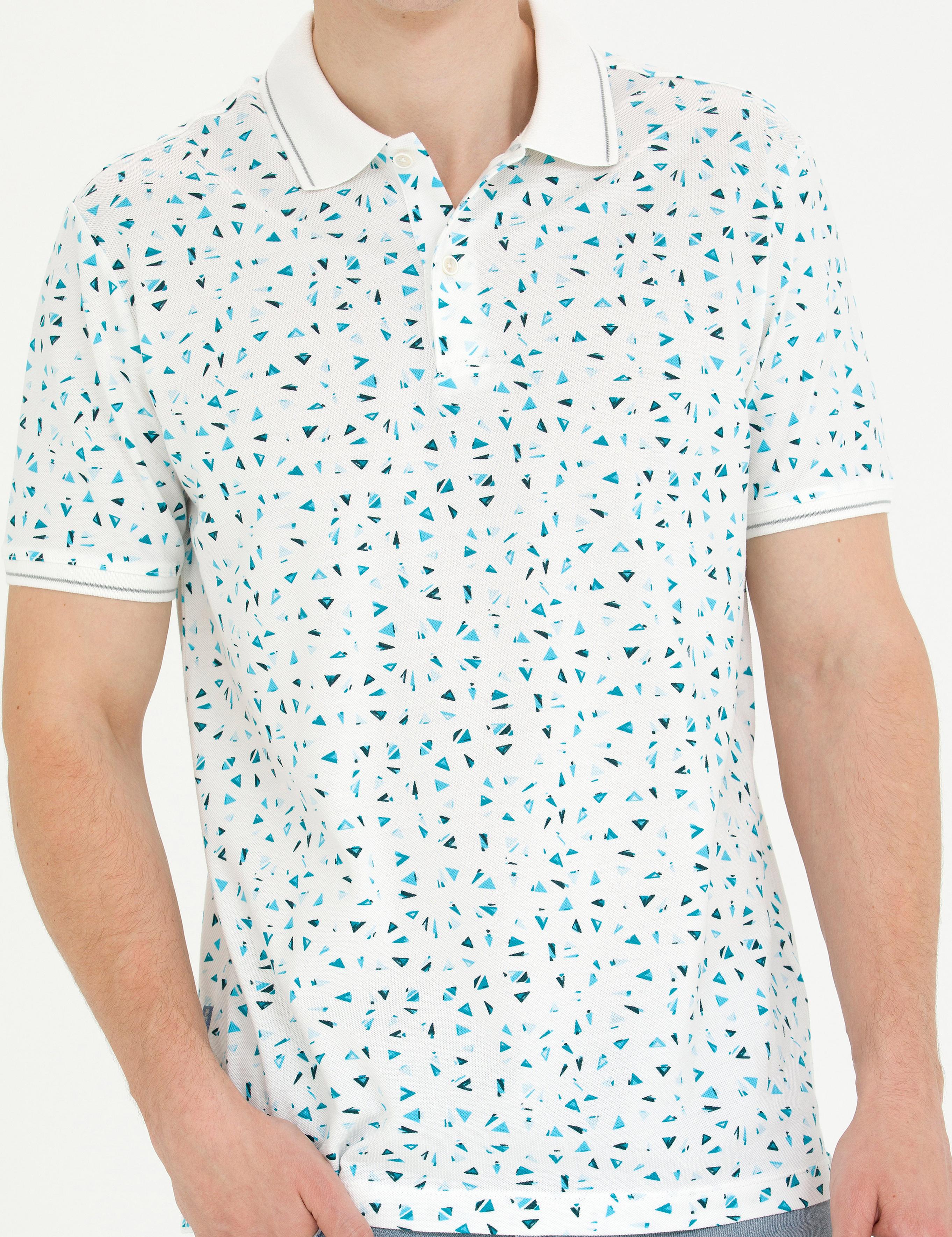 Ekru Slim Fit Polo Yaka Tişört