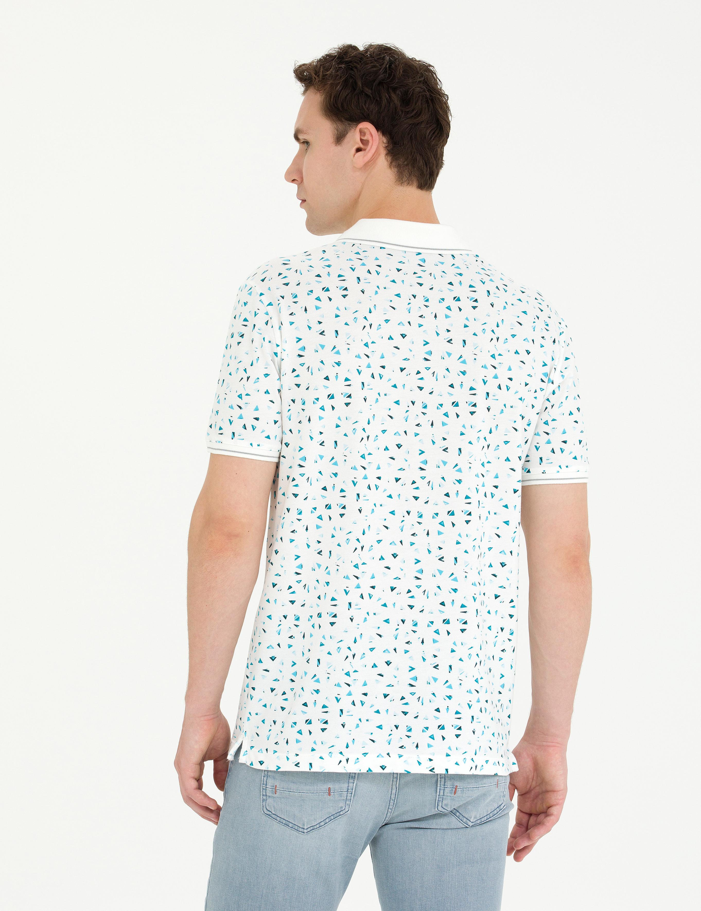 Ekru Slim Fit Polo Yaka Tişört