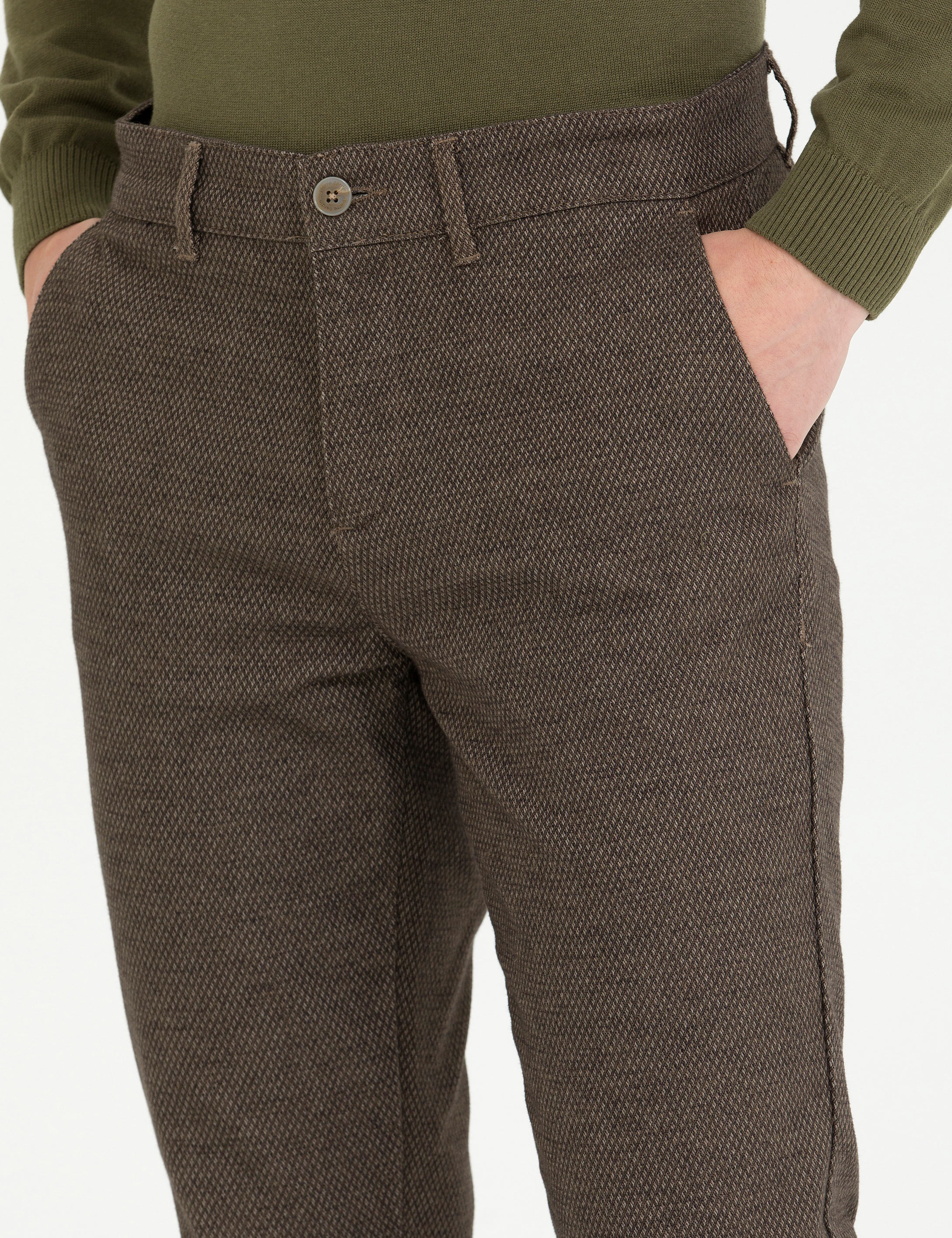 Vizon Slim Fit Kanvas Pantolon - Image 5