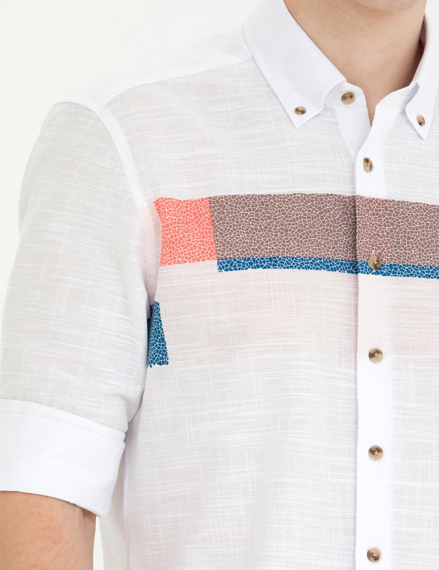 Pembe Regular Fit Uzun Kollu Gömlek