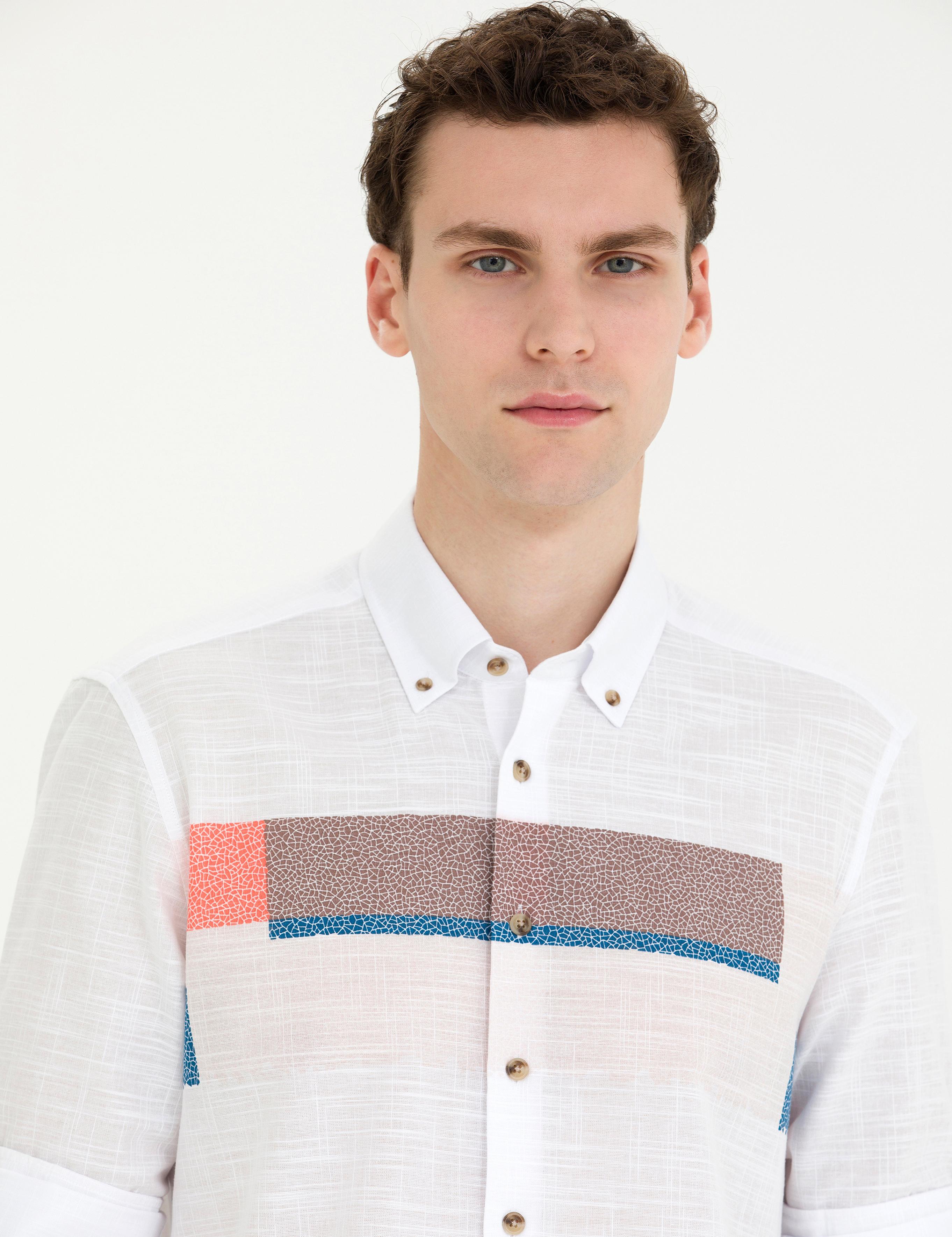 Pembe Regular Fit Uzun Kollu Gömlek