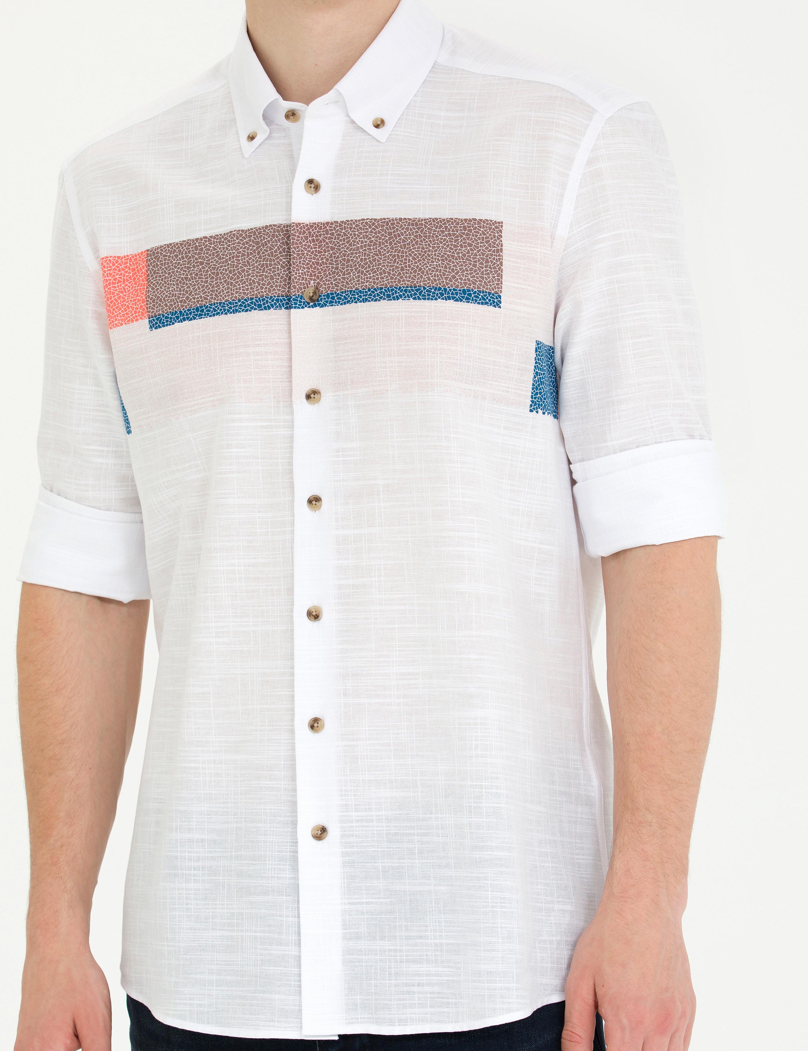 Pembe Regular Fit Uzun Kollu Gömlek