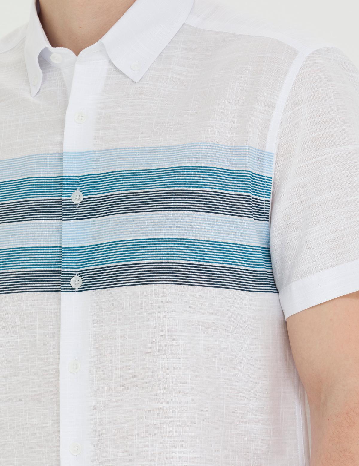 Lacivert Slim Fit Kısa Kollu Gömlek - 50269452016