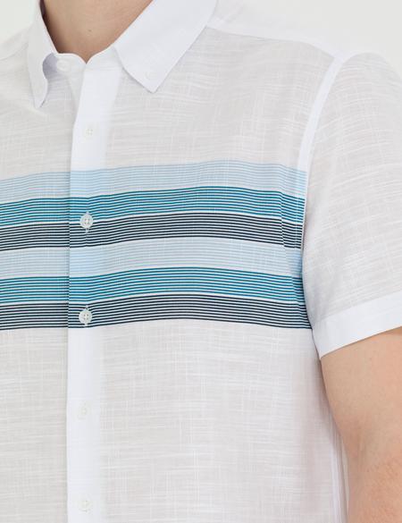 Lacivert Slim Fit Kısa Kollu Gömlek - 50269452016