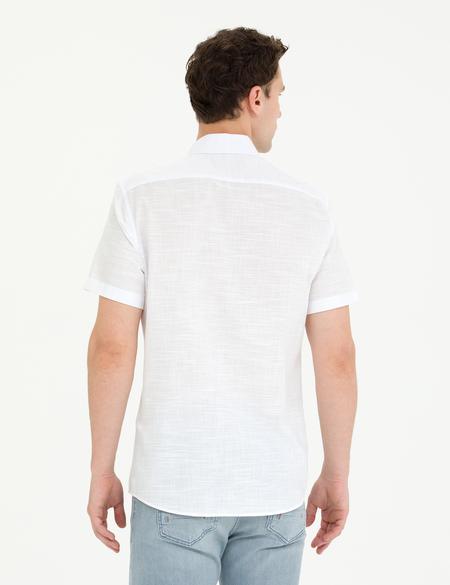 Lacivert Slim Fit Kısa Kollu Gömlek - 50269452016