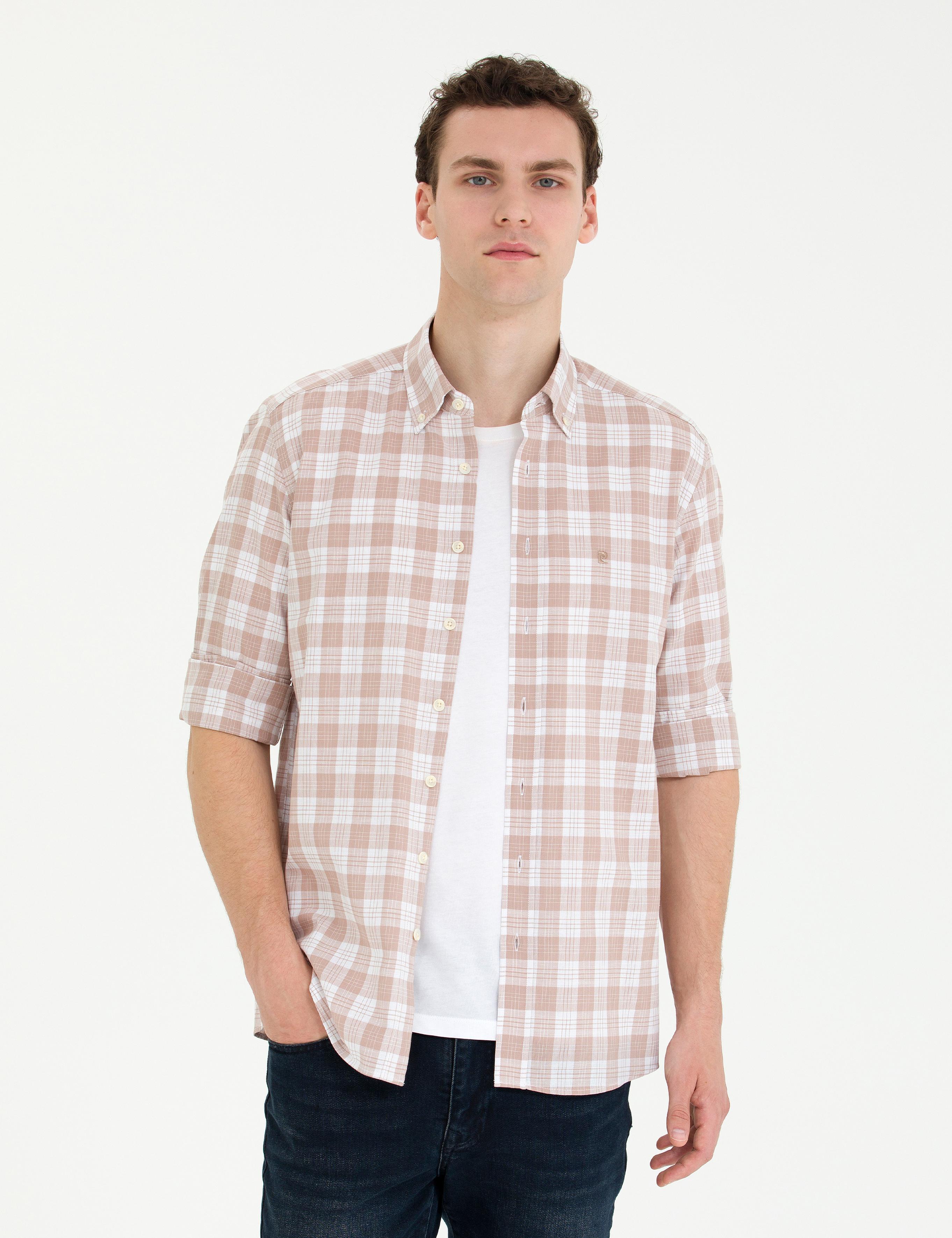 Vizon Regular Fit Ekose Desenli Gömlek