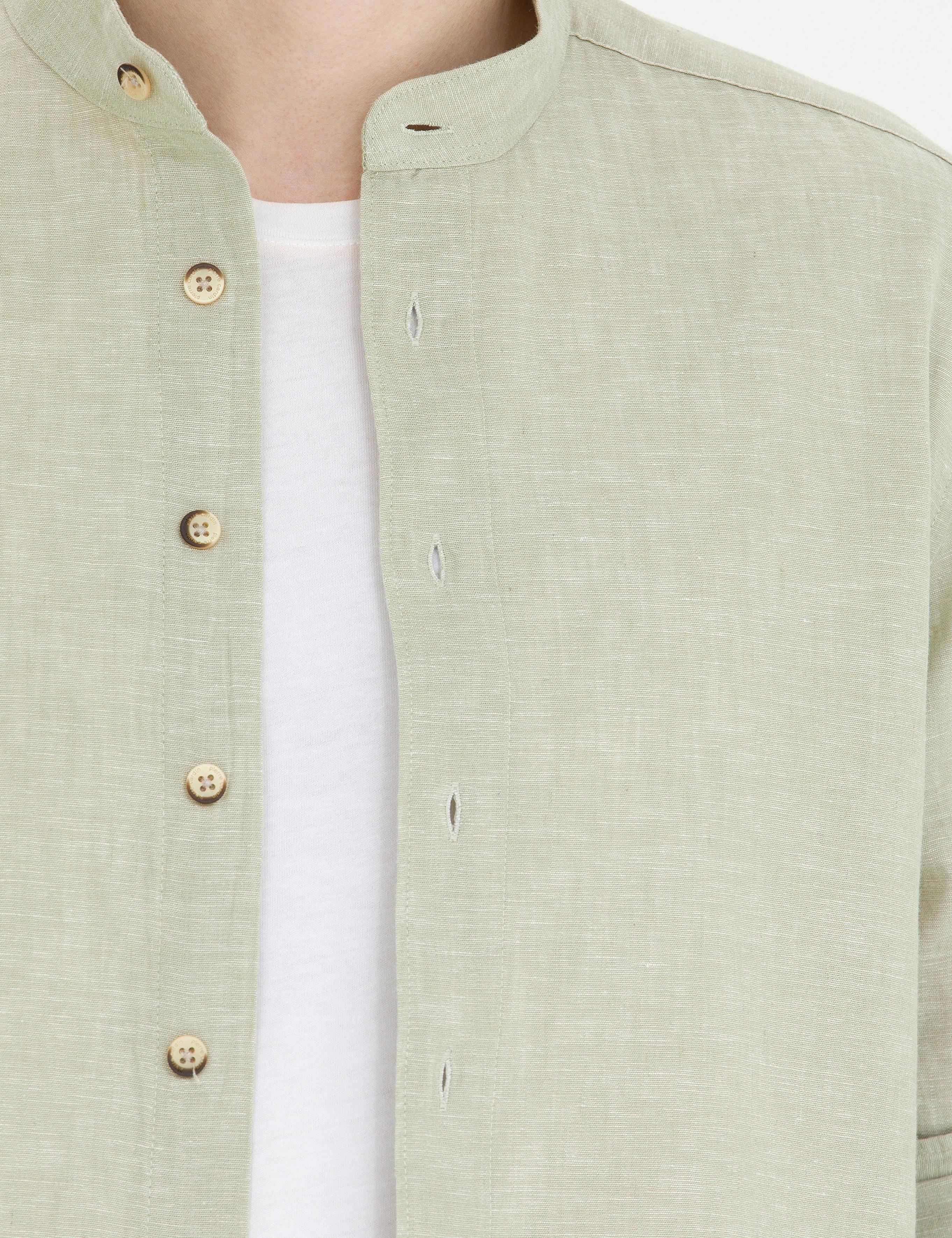 Haki Regular Fit Uzun Kollu Gömlek