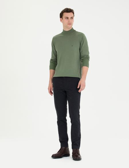 Duman Slim Fit Yarım Balıkçı Yaka Basic Triko Kazak - 50276502076