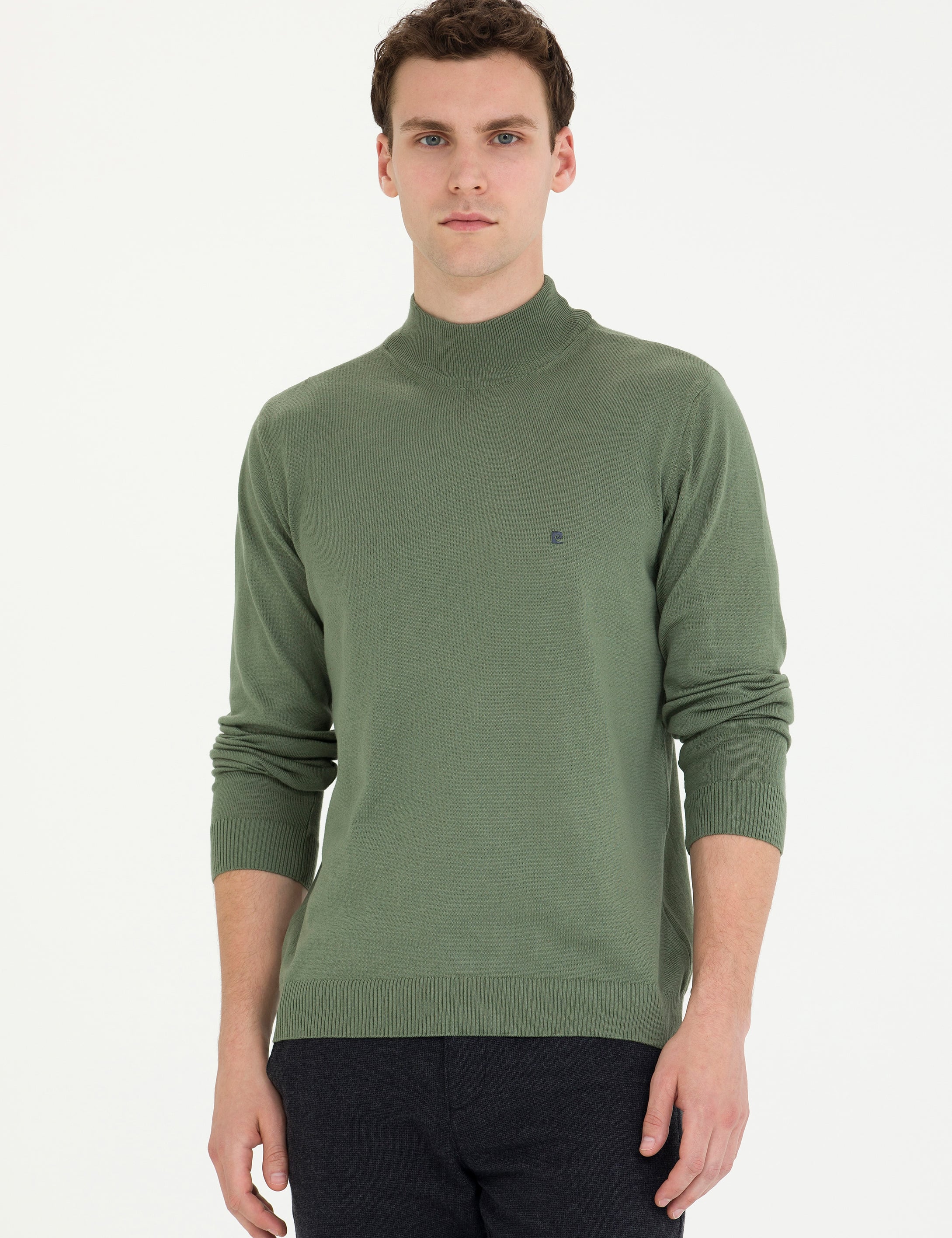 Duman Slim Fit Yarım Balıkçı Yaka Basic Triko Kazak