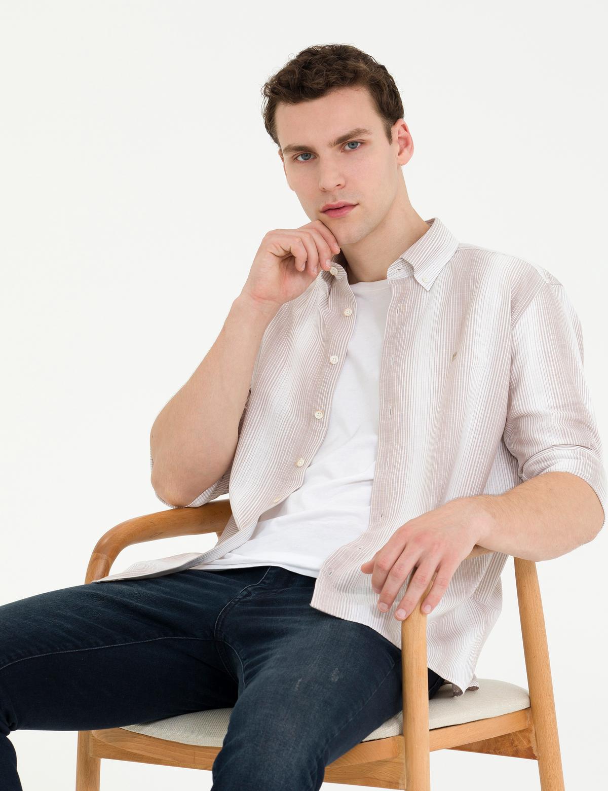 Vizon Regular Fit Uzun Kollu Gömlek