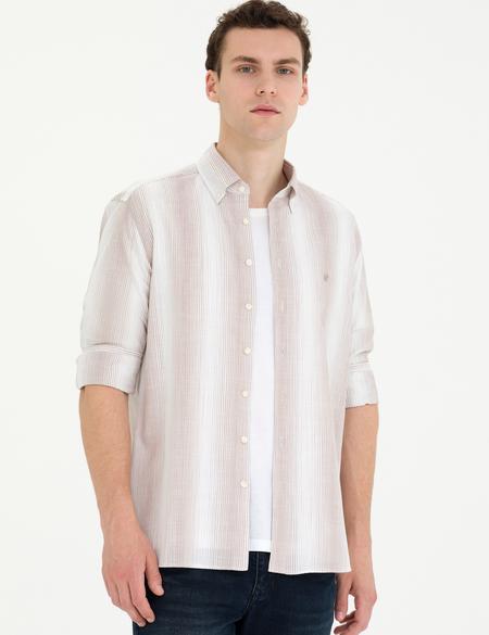 Vizon Regular Fit Uzun Kollu Gömlek - 50264945042