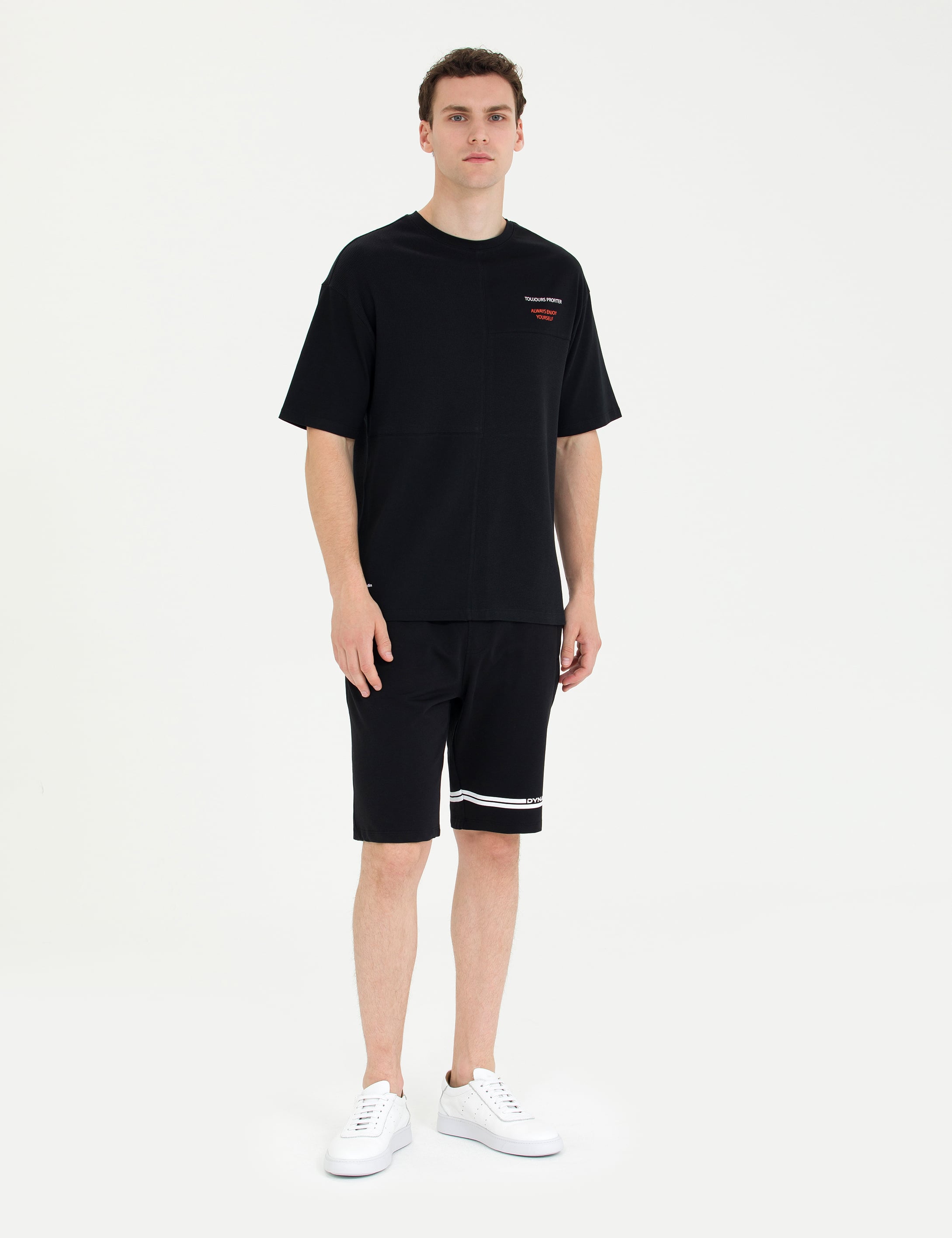Pierre Cardin Siyah Regular Fit Bisiklet Yaka Tişört görsel 4