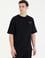 Siyah Regular Fit Bisiklet Yaka Tişört