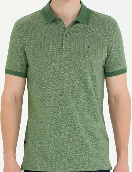 Haki Slim Fit Polo Yaka Tişört - 50264574033
