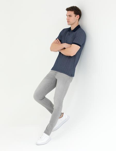 Lacivert Slim Fit Polo Yaka Tişört - 50264574055