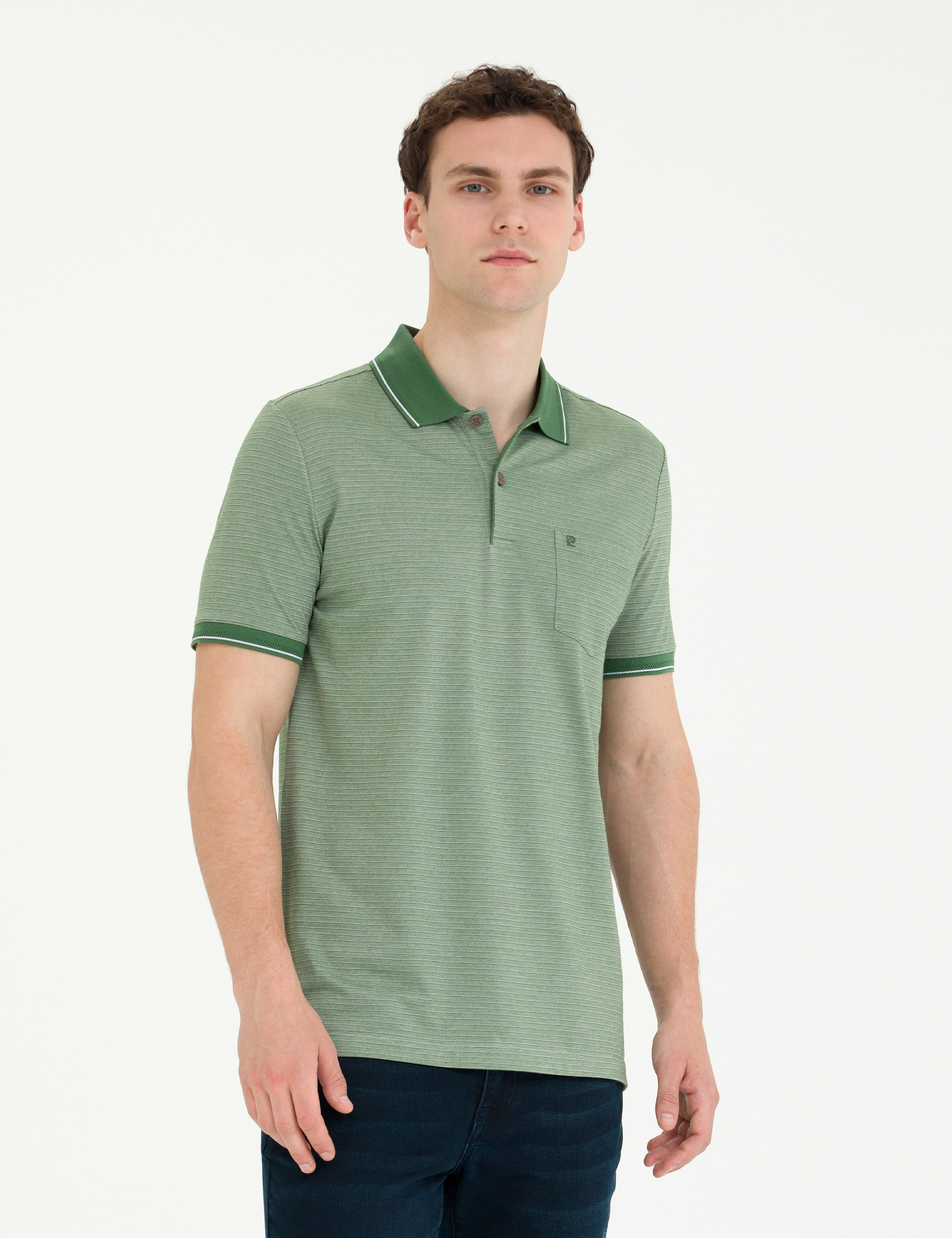 Haki Regular Fit Tişört - Image 3