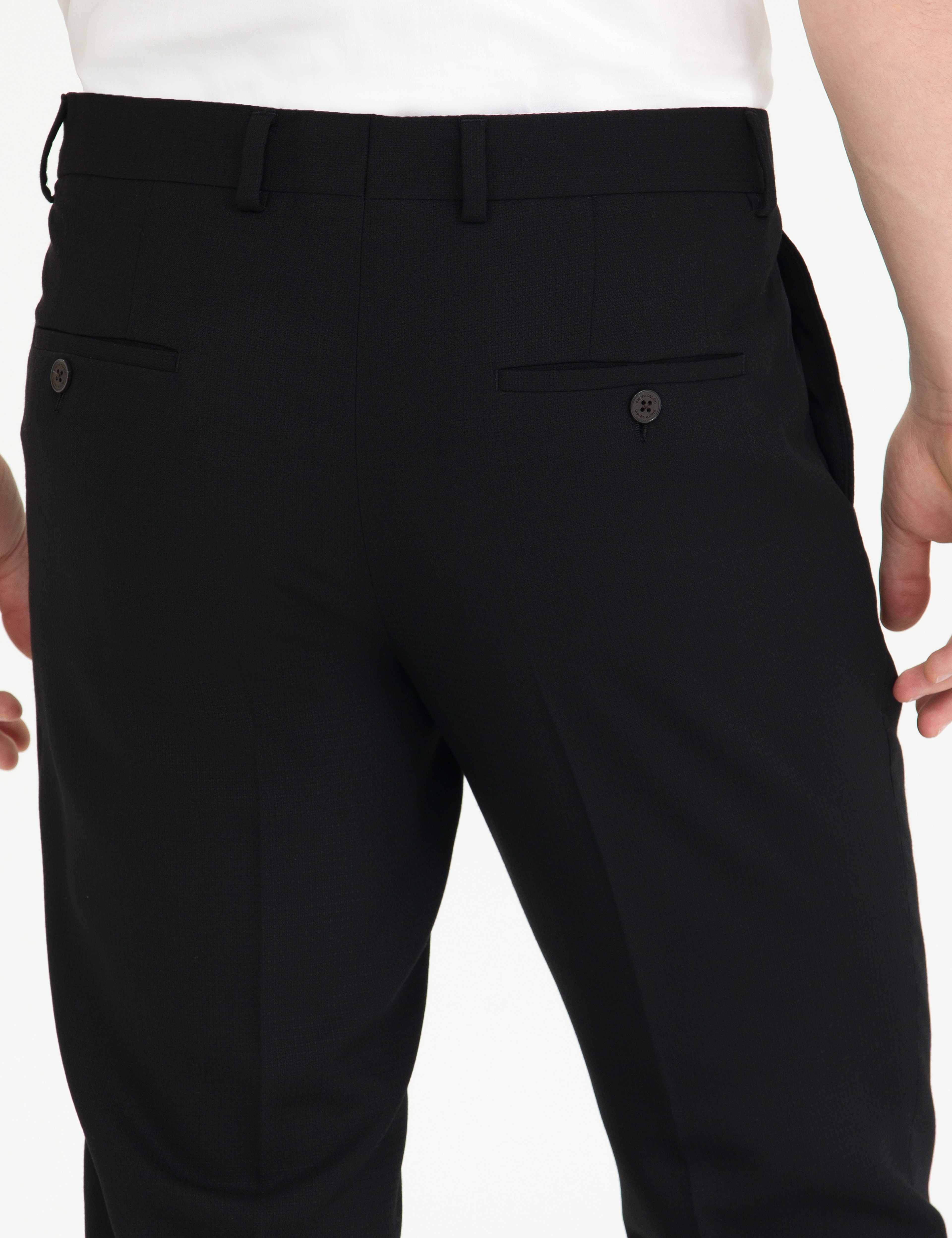 Siyah Ex. Slim Fit Kumaş Pantolon - Image 7