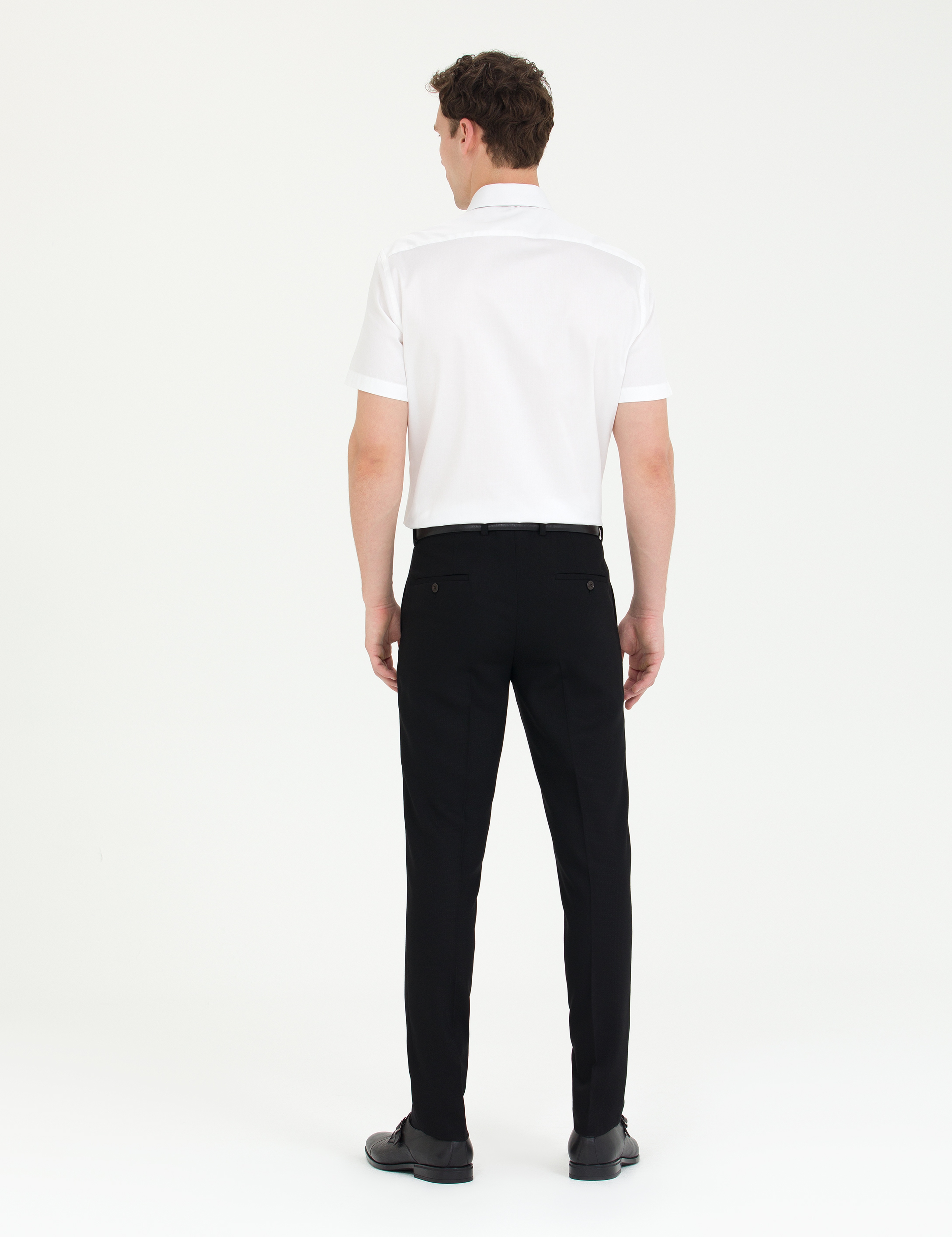 Siyah Ex. Slim Fit Kumaş Pantolon