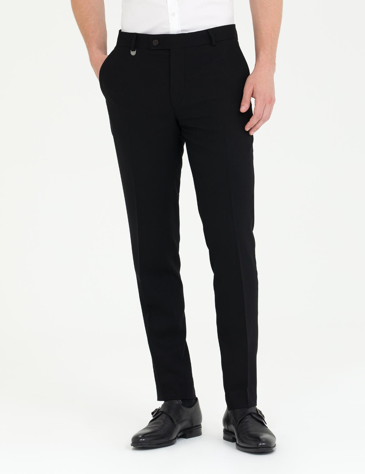 Siyah Ex. Slim Fit Kumaş Pantolon - 50268602015