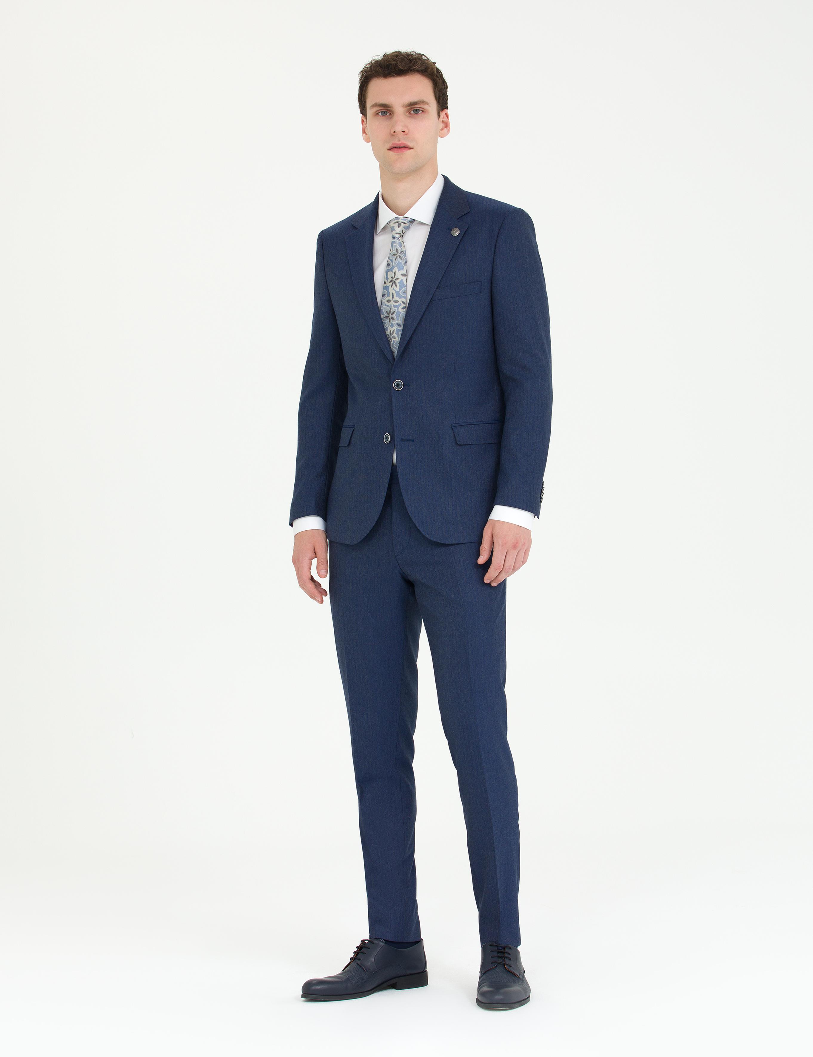 Açık Lacivert Ekstra Slim Fit Takım Elbise