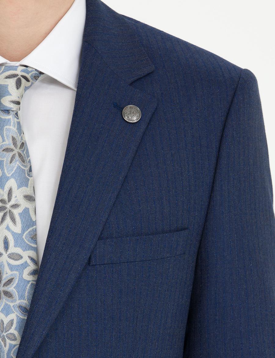 Açık Lacivert Ekstra Slim Fit Takım Elbise