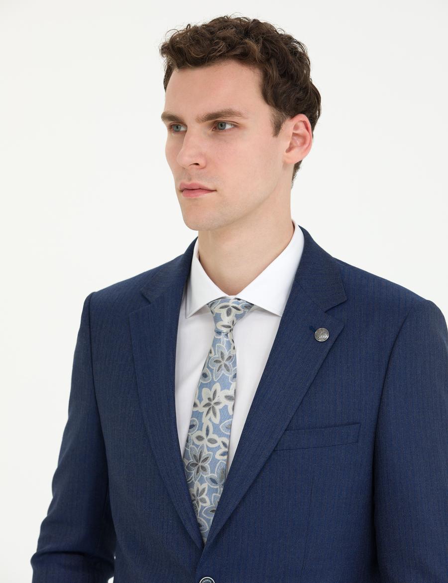 Açık Lacivert Ekstra Slim Fit Takım Elbise