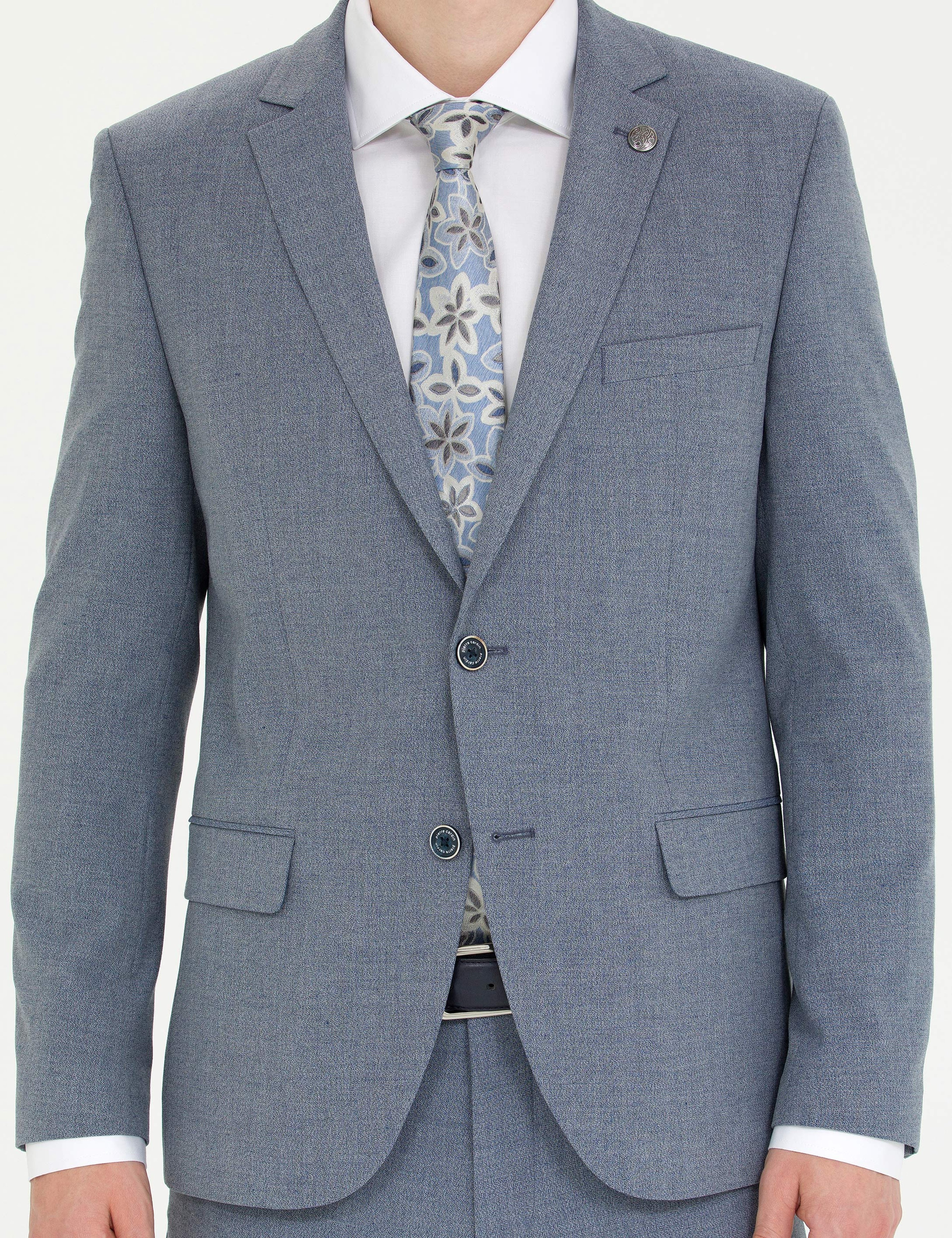 Lacivert Ex. Slim Fit Takım Elbise - Image 6