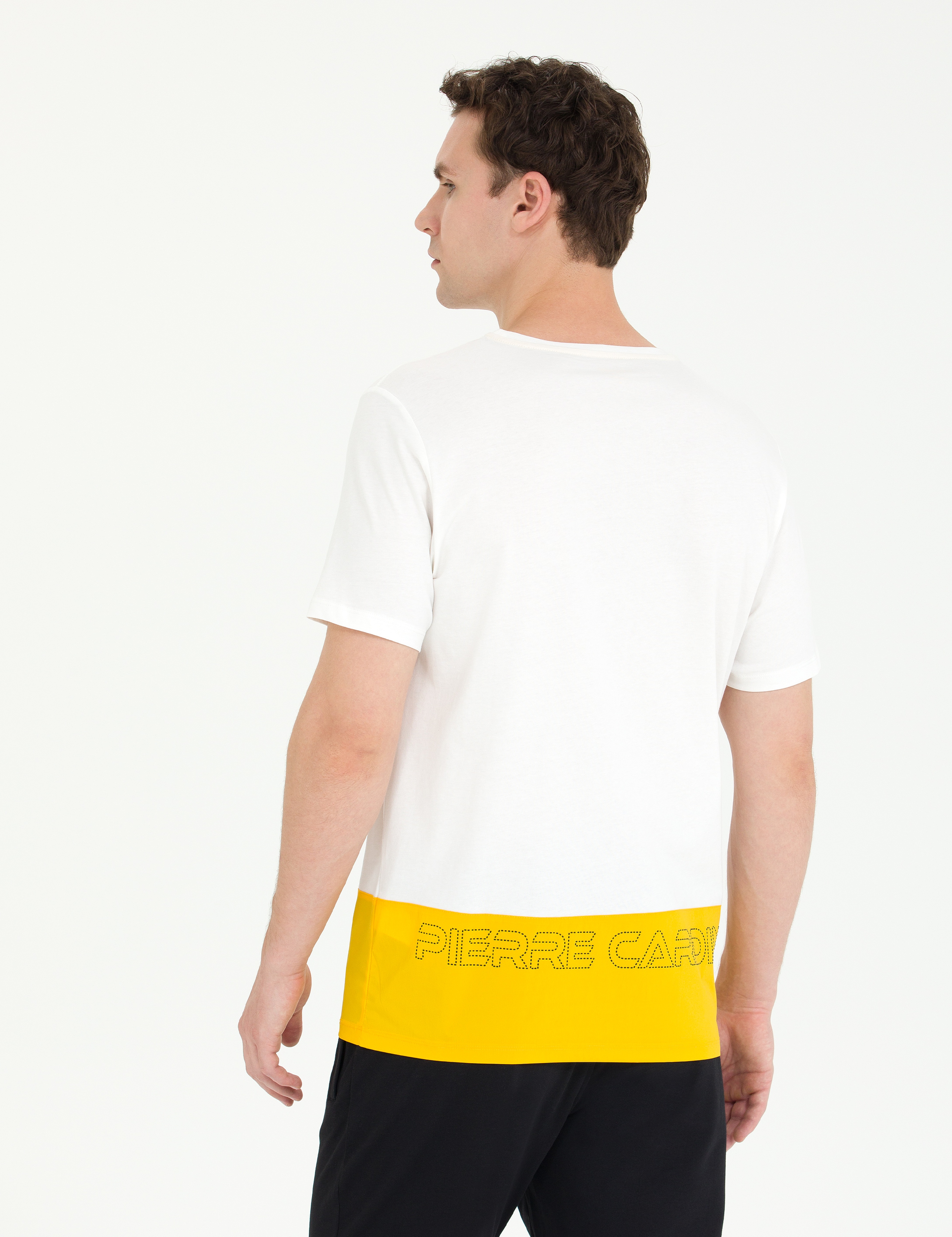 Ekru Regular Fit Tişört - Image 5