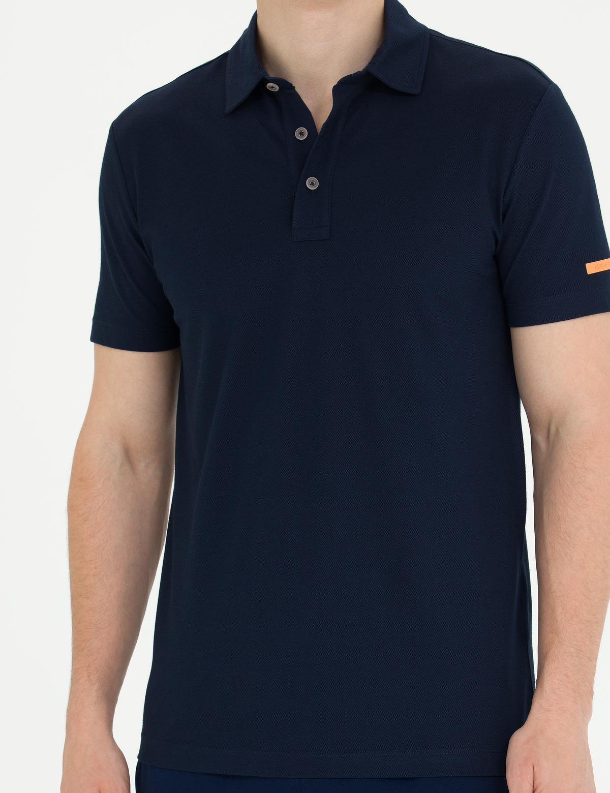 Lacivert Slim Fit Polo Yaka Tişört - 50270242016