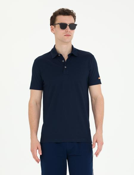 Lacivert Slim Fit Polo Yaka Tişört - 50270242016