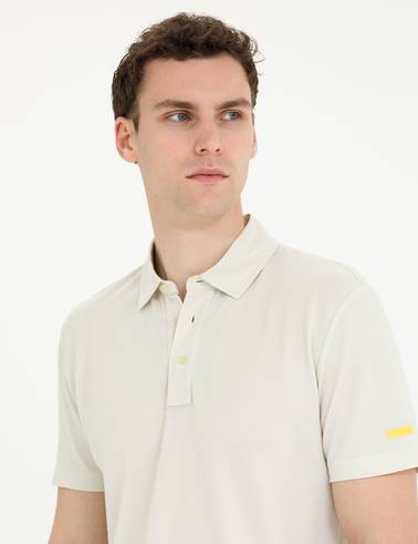 Gri Slim Fit Polo Yaka Tişört