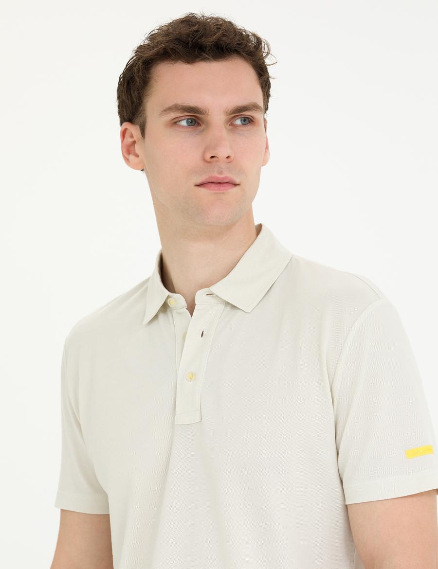 Gri Slim Fit Polo Yaka Tişört