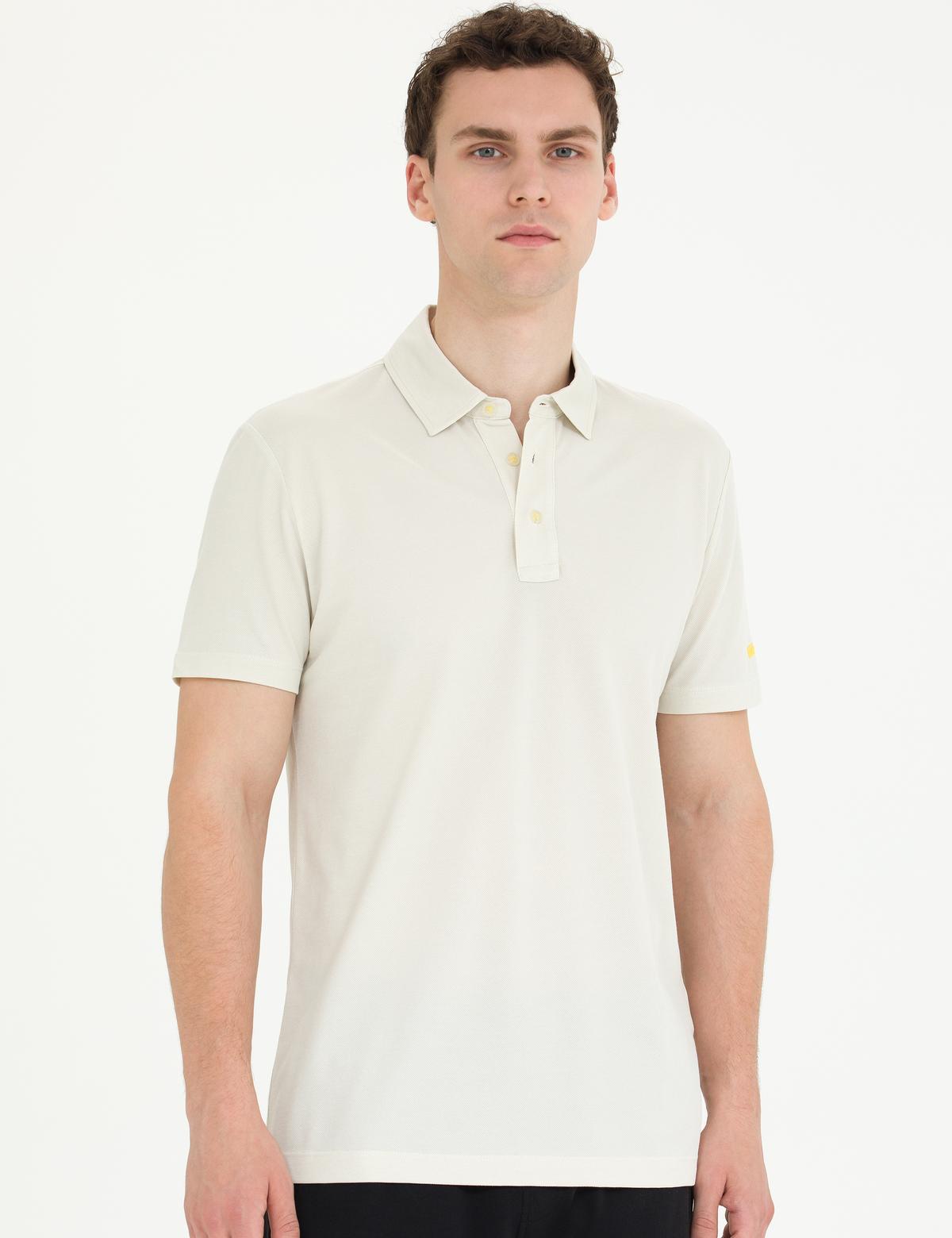 Gri Slim Fit Polo Yaka Tişört - 50270242020