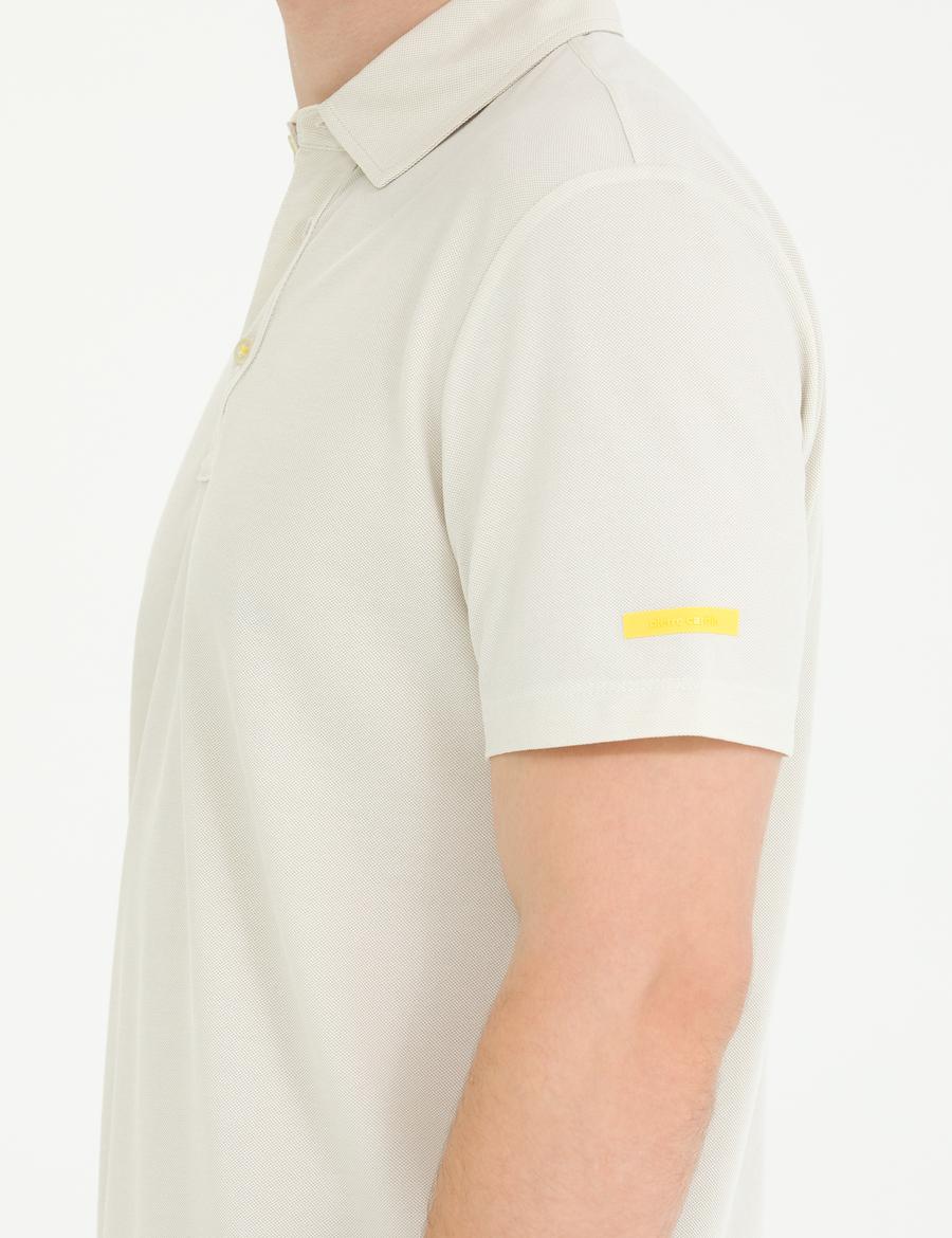 Gri Slim Fit Polo Yaka Tişört