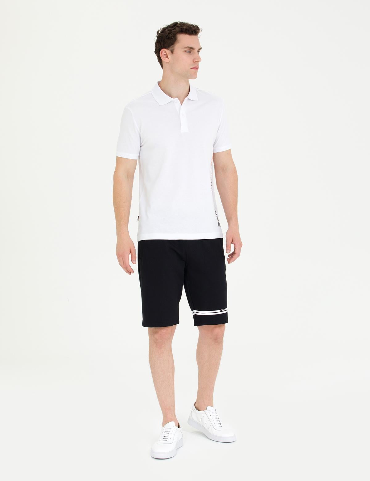 Beyaz Slim Fit Polo Yaka Tişört - 50273571001