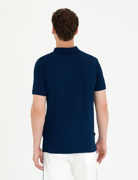 Lacivert Slim Fit Polo Yaka Tişört - 50273571016